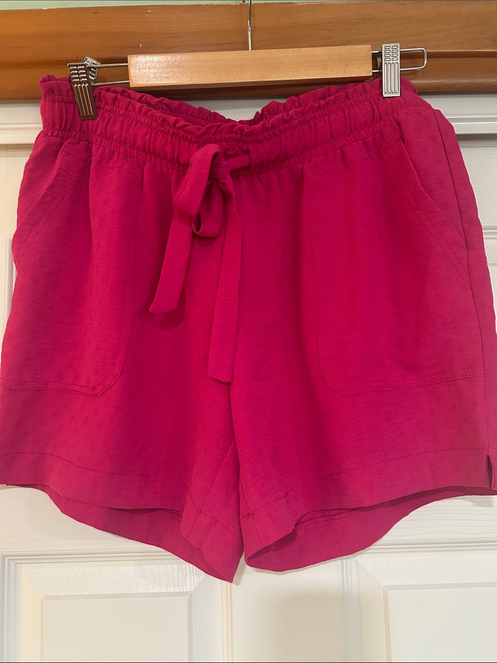 Soho Apparel Women's Athletic Shorts in Fuchsia Pink